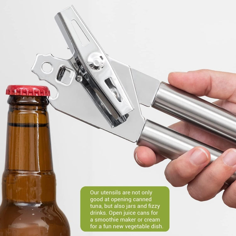 Multi-Functional Stainless Steel Can Bottle Opener by bashfashion