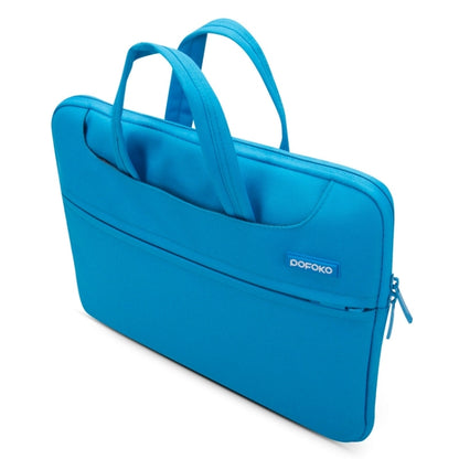 POFOKO 12 inch Portable Single Shoulder Laptop Bag for Laptop(Blue) by POFOKO