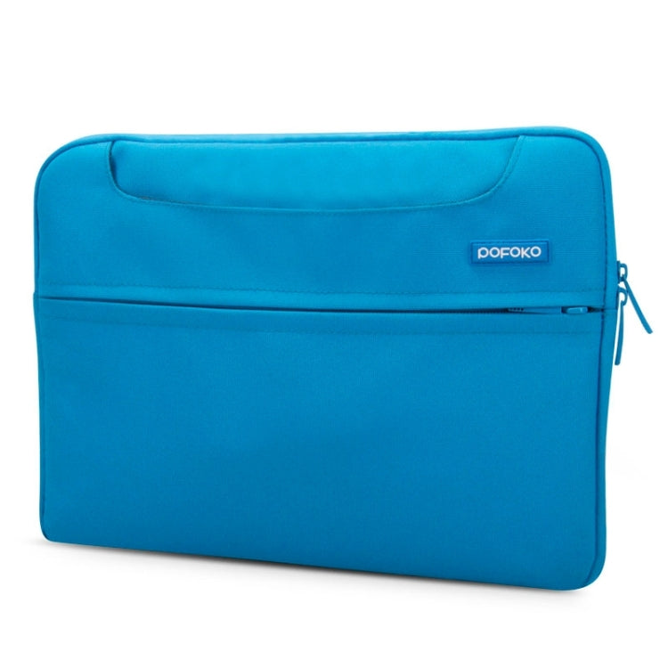 POFOKO 12 inch Portable Single Shoulder Laptop Bag for Laptop(Blue) by POFOKO