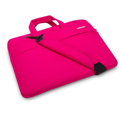 POFOKO 12 inch Portable Single Shoulder Laptop Bag for Laptop(Magenta) by POFOKO