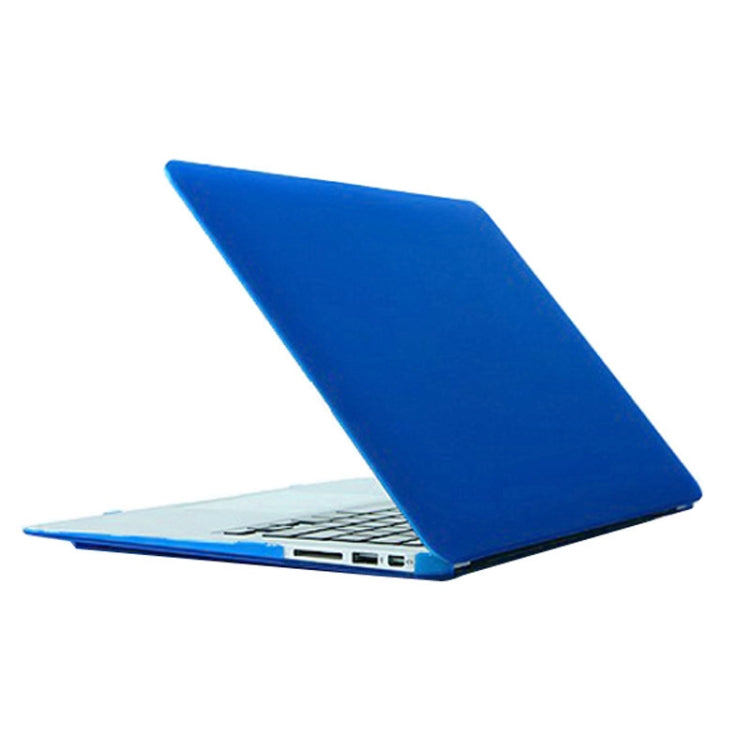 For Macbook Air 11.6 inch Frosted Hard Plastic Protection Case(Blue) by bashfashion