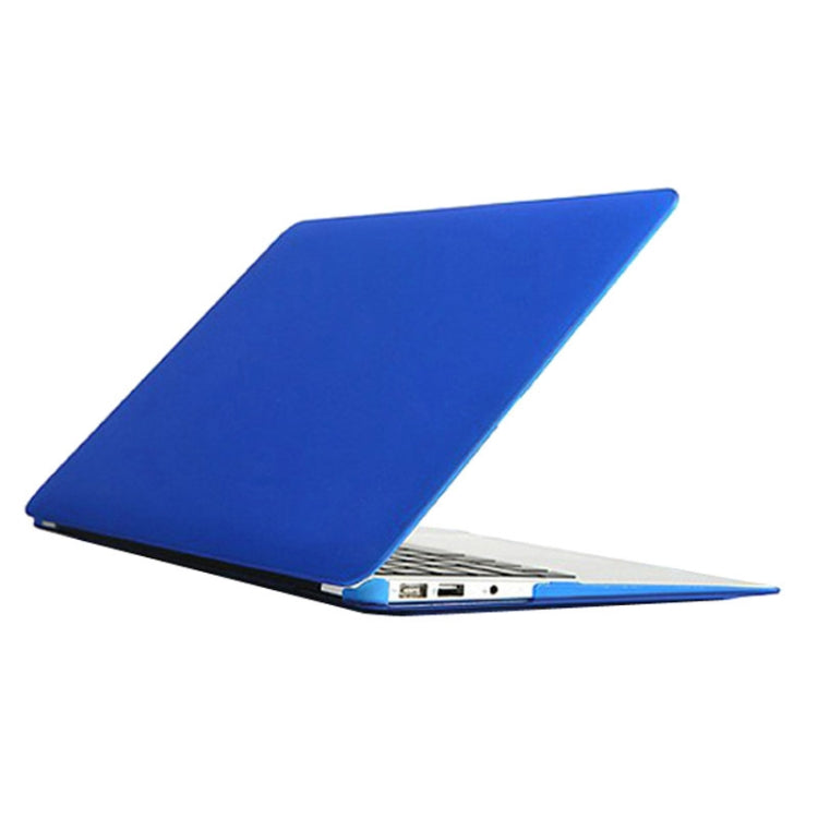 For Macbook Air 11.6 inch Frosted Hard Plastic Protection Case(Blue) by bashfashion