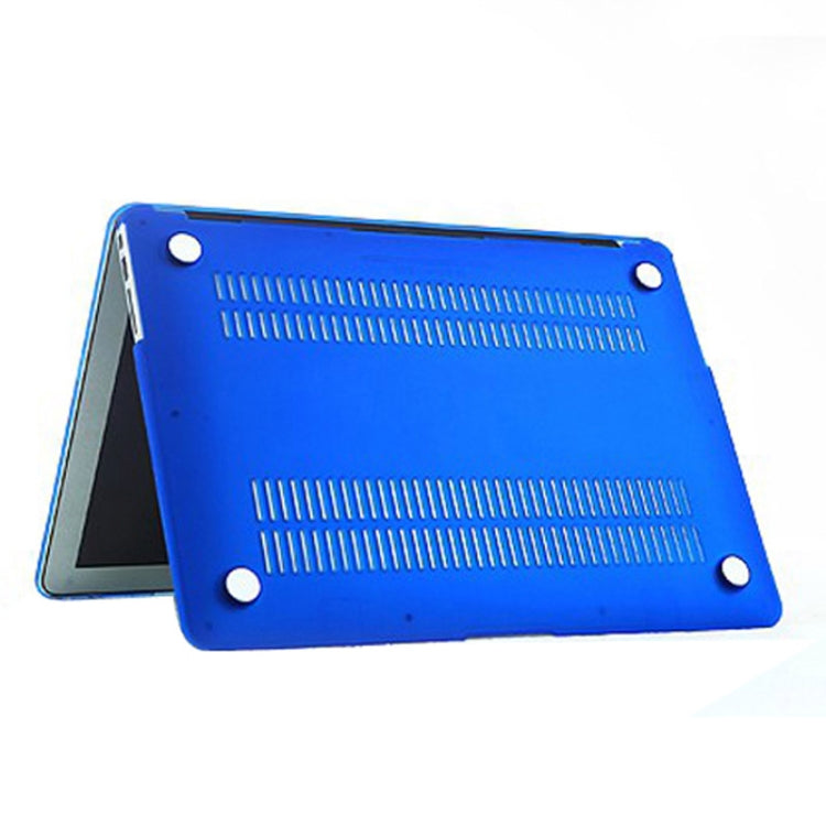 For Macbook Air 11.6 inch Frosted Hard Plastic Protection Case(Blue) by bashfashion