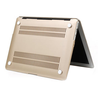 For Macbook Air 11.6 inch Frosted Hard Plastic Protection Case(Gold) by bashfashion