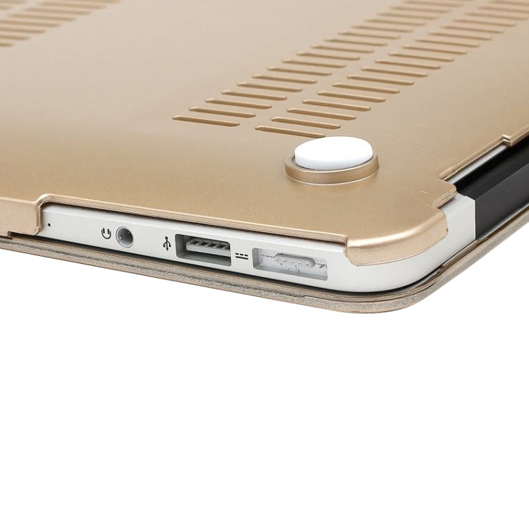 For Macbook Air 11.6 inch Frosted Hard Plastic Protection Case(Gold) by bashfashion