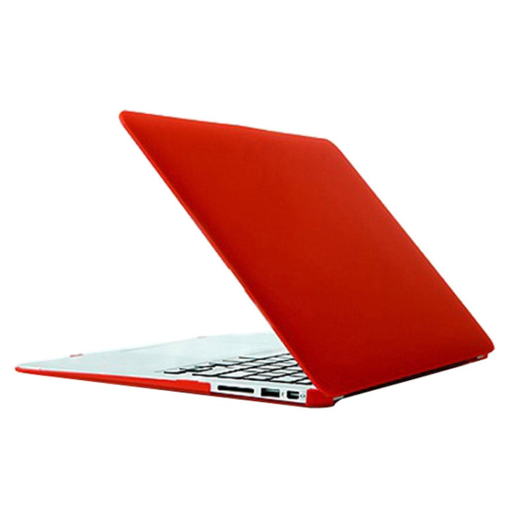For Macbook Air 11.6 inch Frosted Hard Plastic Protection Case(Red) by bashfashion