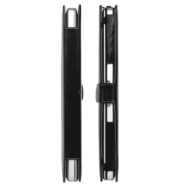 Notebook Leather Case with Snap Fastener for 13.3 inch MacBook Pro(Black) by bashfashion