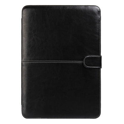 Notebook Leather Case with Snap Fastener for 13.3 inch MacBook Pro Retina(Black) by bashfashion