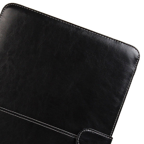 Notebook Leather Case with Snap Fastener for 13.3 inch MacBook Pro Retina(Black) by bashfashion