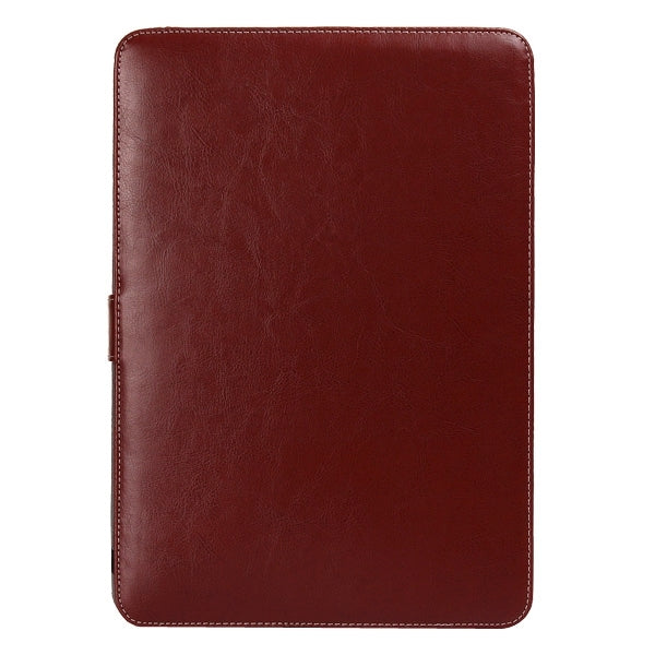 Notebook Leather Case with Snap Fastener for 15.4 inch MacBook Pro(Brown)