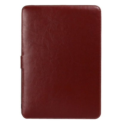Notebook Leather Case with Snap Fastener for 15.4 inch MacBook Pro(Brown)