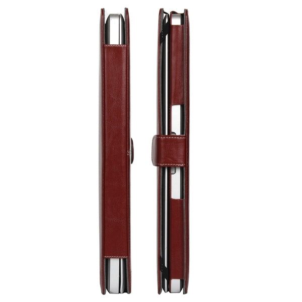 Notebook Leather Case with Snap Fastener for 15.4 inch MacBook Pro(Brown)