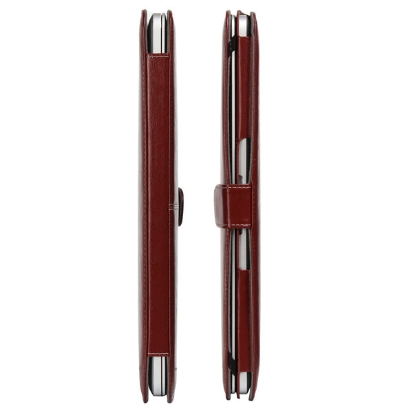 Notebook Leather Case with Snap Fastener for 15.4 inch MacBook Pro Retina(Brown) by bashfashion