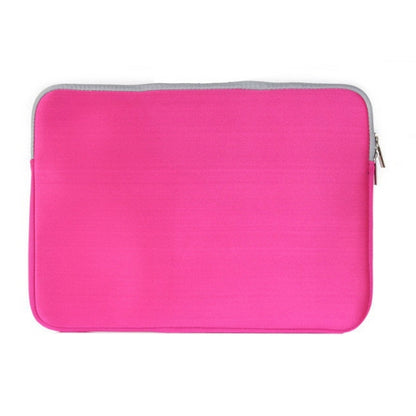 Double Pocket Zip Handbag Laptop Bag for Macbook Air 11.6 inch(Magenta) by bashfashion