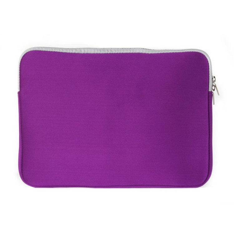 Double Pocket Zip Handbag Laptop Bag for Macbook Air 13 inch(Purple) by bashfashion