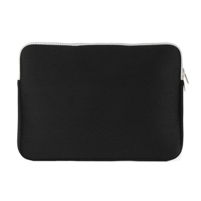 Double Pocket Zip Handbag Laptop Bag for Macbook Pro 15 inch(Black) by bashfashion