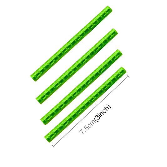 OQSPORT 12 PCS Bicycle Wheel Spoke Reflector Reflective Mount Clip Tube Warning Light Strip(Green) by bashfashion