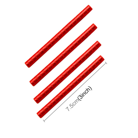 OQSPORT 12 PCS Bicycle Wheel Spoke Reflector Reflective Mount Clip Tube Warning Light Strip(Red) by bashfashion