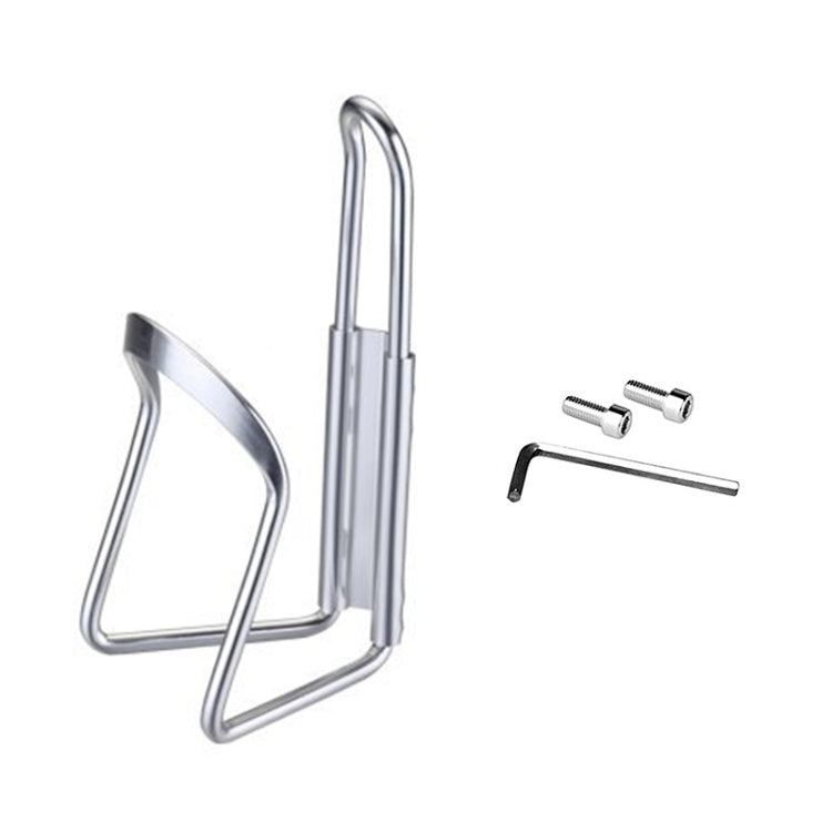 Portable Drinking Cup Water Bottle Cage Holder Bottle Carrier Bracket Stand for Bike(Silver) by bashfashion