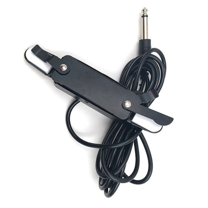 Free Hole Guitar Sound Pickup with Cable(Black) by bashfashion