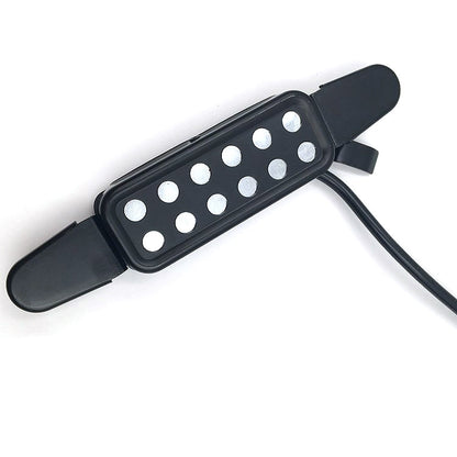 Free Hole Guitar Sound Pickup with Cable(Black) by bashfashion