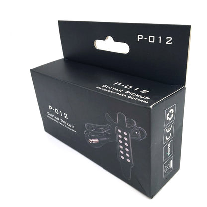 Free Hole Guitar Sound Pickup with Cable(Black) by bashfashion