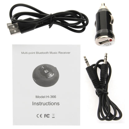 H366 Bluetooth 4.0 Music Audio Receiver Adapter with Hands Free Function For iPhone, Samsung, HTC, Sony, Google, Huawei, Xiaomi and other Smartphones by bashfashion