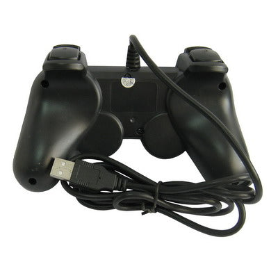 Double Shock PC USB Single Gamepad(Black) by bashfashion