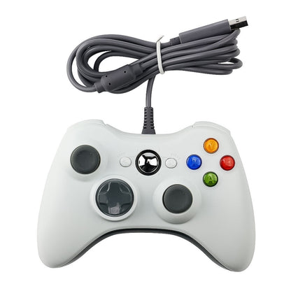 USB 2.0 Wired Controller Gamepad for XBOX360, Plug and Play, Cable Length: 2.5m(White) by bashfashion