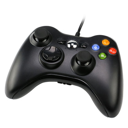USB 2.0 Wired Controller Gamepad for XBOX360, Plug and Play, Cable Length: 2.5m(Black) by bashfashion