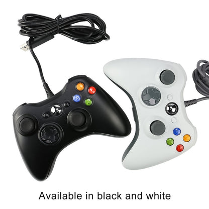 USB 2.0 Wired Controller Gamepad for XBOX360, Plug and Play, Cable Length: 2.5m(Black) by bashfashion