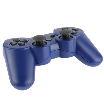 Double Shock III Wireless Controller, Manette Sans Fil Double Shock III for Sony PS3, Has Vibration Action(with logo)(Blue) by bashfashion