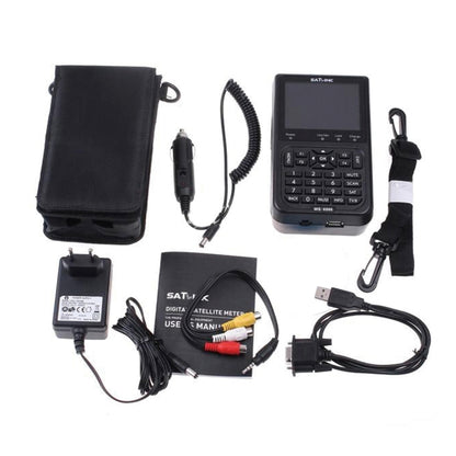 SATLINK WS6906 3.5 inch LCD Colour Screen Portable Digital Satellite Finder Meter(EU Plug) by bashfashion