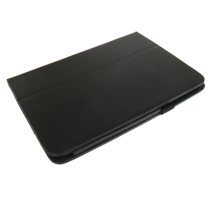 Litchi Texture Leather Case with Holder for Galaxy Tab 3 (10.1) / GT-P5200(Black) by bashfashion