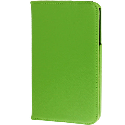 360 Degree Rotation Litchi Texture Leather Case with Holder for Galaxy Tab 3 (8.0) / T3110 / T3100 / T315(Green) by bashfashion