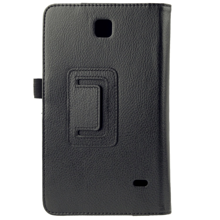 Litchi Texture Flip Leather Case with Holder for Galaxy Tab 4 7.0 / T230 / T231 / T235(Black) by bashfashion