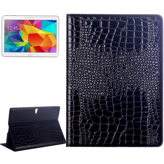 Crocodile Texture Flip Leather Case with Holder for Galaxy Tab S 10.5 / T800(Black) by bashfashion