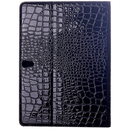 Crocodile Texture Flip Leather Case with Holder for Galaxy Tab S 10.5 / T800(Black) by bashfashion