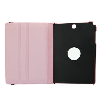 Litchi Texture 360 Degree Rotating Leather Protective Case with Holder for Galaxy Tab A 9.7 / P550 / T550(Pink) by bashfashion