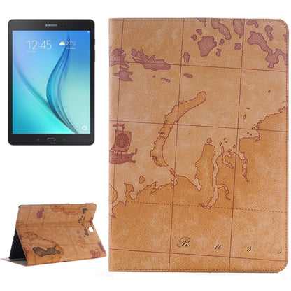 Map Pattern Leather Case with Holder & Card slots & Wallet for Galaxy Tab A 9.7 4G LTE / T555, Random Pattern Delivery by bashfashion