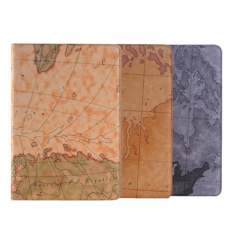 Map Pattern Leather Case with Holder & Card slots & Wallet for Galaxy Tab A 9.7 4G LTE / T555, Random Pattern Delivery by bashfashion