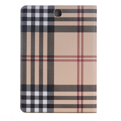 Plaid Pattern Leather Case with Holder & Card slots & Wallet for Galaxy Tab A 9.7 4G LTE / T555 by bashfashion