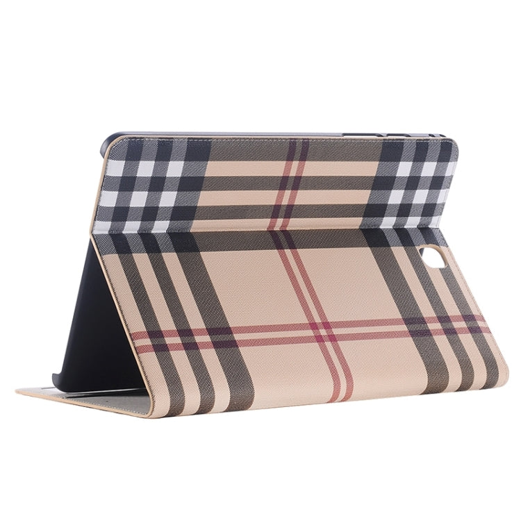 Plaid Pattern Leather Case with Holder & Card slots & Wallet for Galaxy Tab A 9.7 4G LTE / T555 by bashfashion