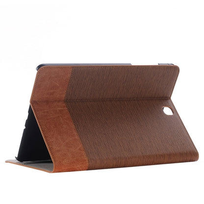 Cross Texture Leather Case with Holder & Card slots & Wallet for Galaxy Tab A 9.7 4G LTE / T555(Coffee) by bashfashion