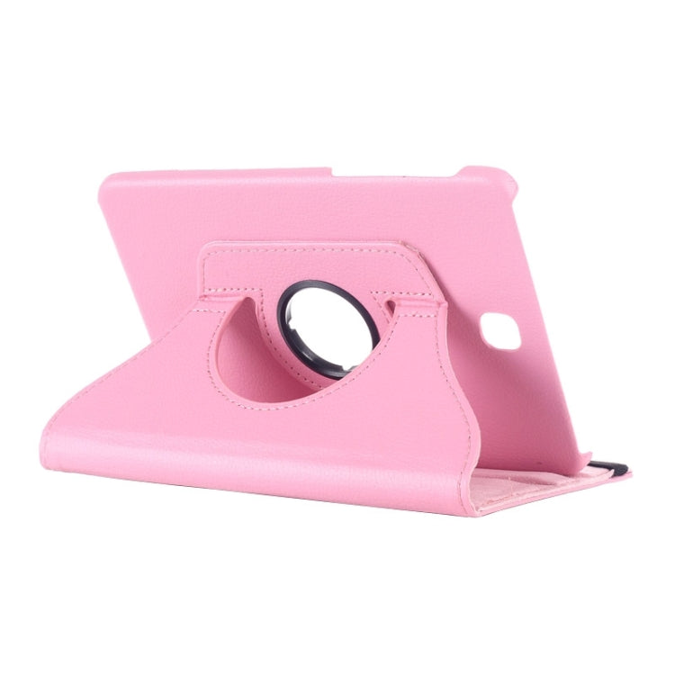 Litchi Texture 360 Degree Rotation Leather Case with multi-functional Holder for Galaxy Tab S2 8.0(Pink) by bashfashion