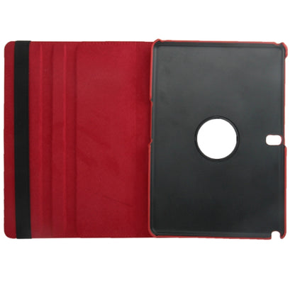 360 Degree Rotatable Litchi Texture Leather Case with 2-angle Viewing Holder for Galaxy Note 10.1 (2014 Edition)/ P600, Red(Red) by bashfashion