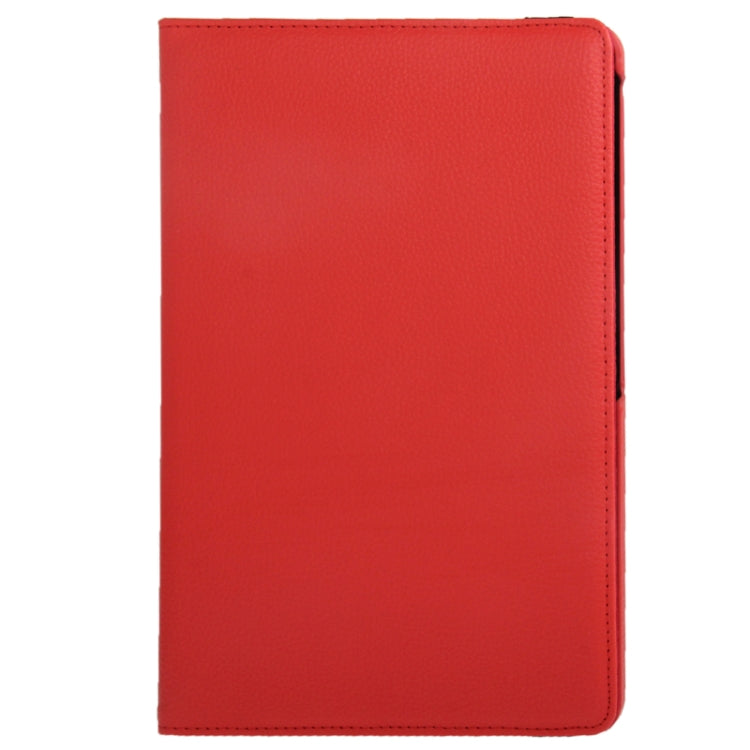 360 Degree Rotatable Litchi Texture Leather Case with 2-angle Viewing Holder for Galaxy Note 10.1 (2014 Edition)/ P600, Red(Red) by bashfashion