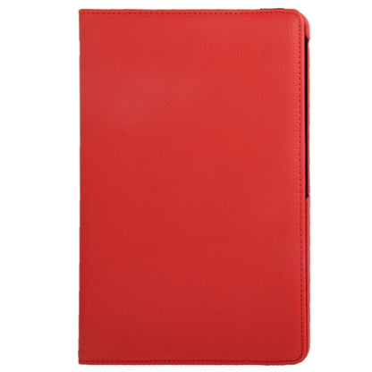 360 Degree Rotatable Litchi Texture Leather Case with 2-angle Viewing Holder for Galaxy Note 10.1 (2014 Edition)/ P600, Red(Red) by bashfashion