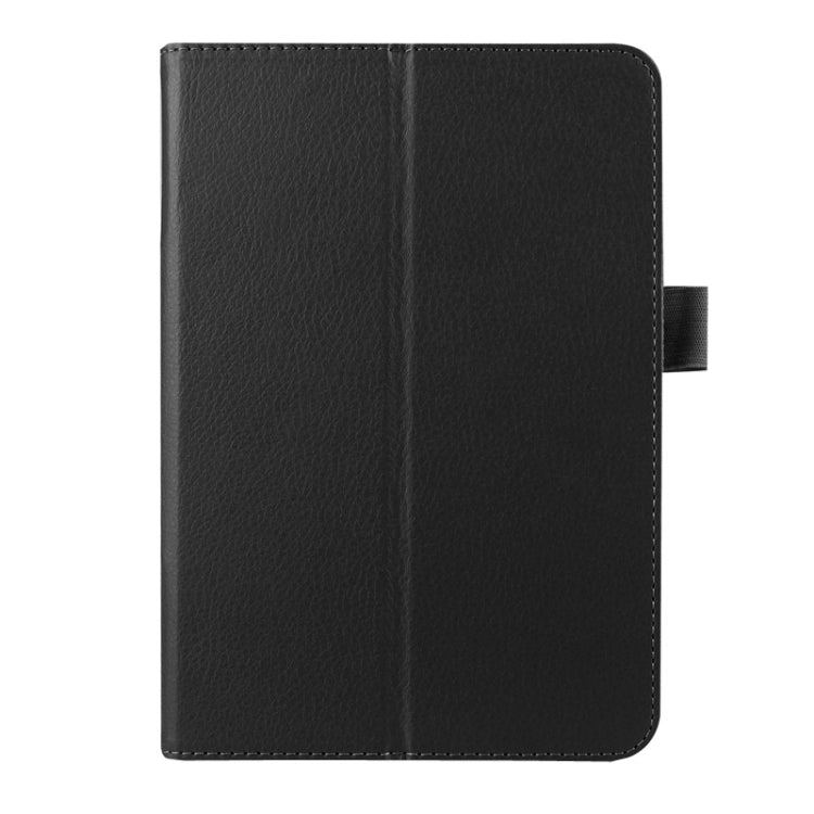 Litchi Texture Horizontal Flip Solid Color Smart Leather Case with Two-folding Holder & Sleep / Wake-up Function for Galaxy Tab S2 8.0 / T715(Black) by bashfashion