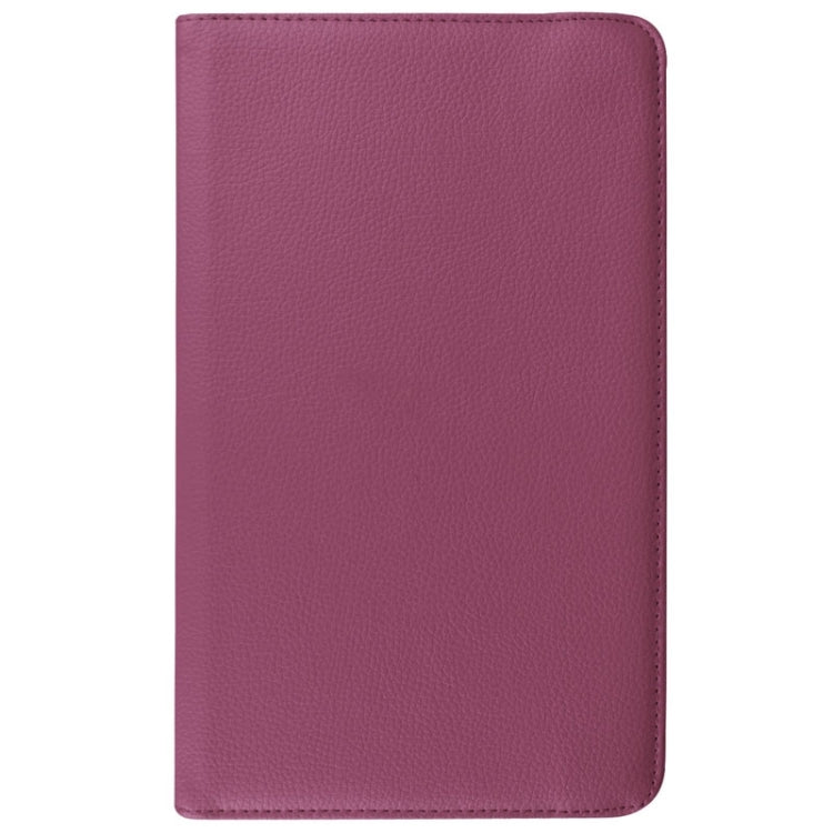 Litchi Texture Horizontal Flip Solid Color Leather Case with 360 Degrees Rotation Holder for Galaxy Tab E 9.6 / T560 / T561(Purple) by bashfashion